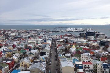 View of Reykjavík from the church